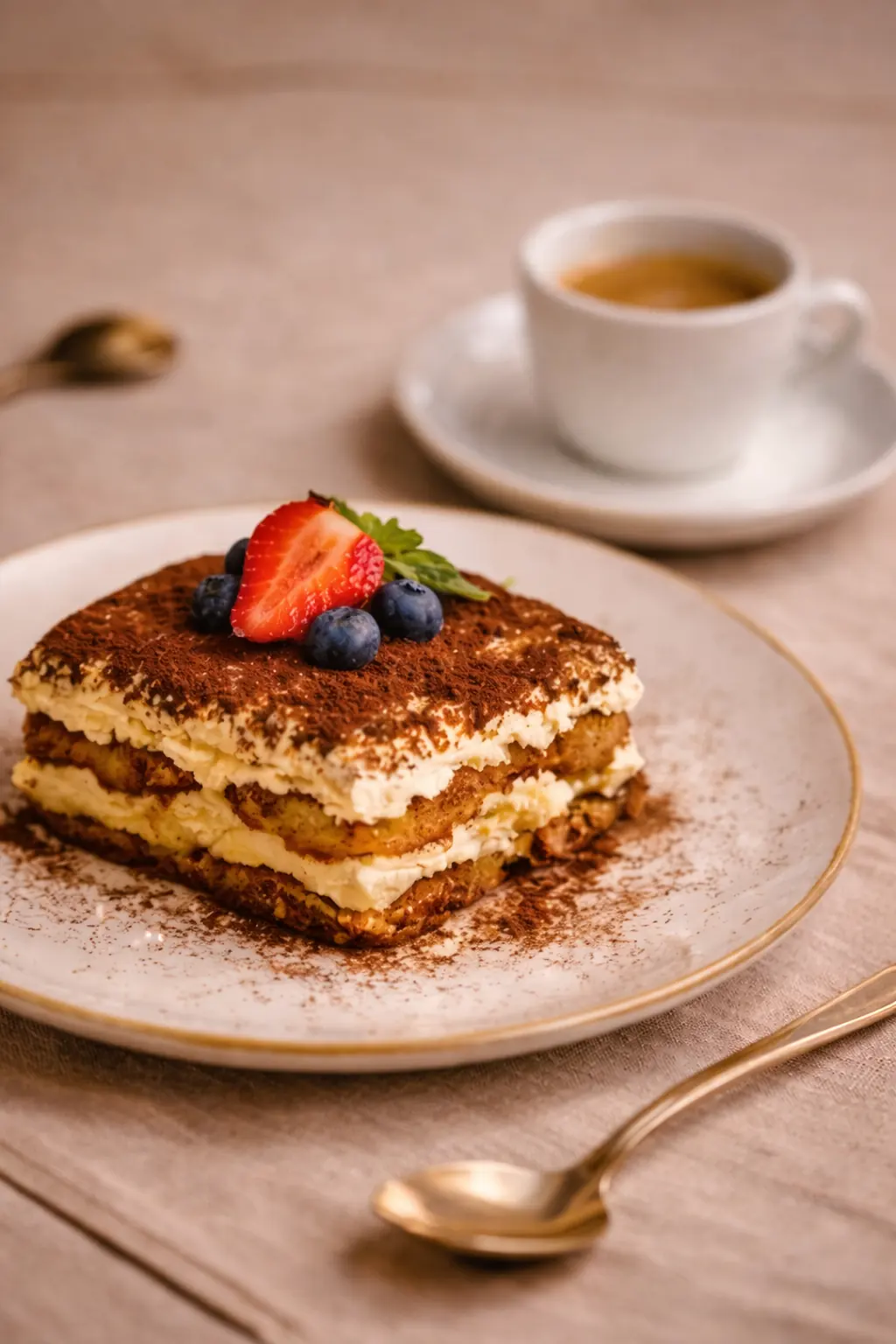 Hausgemachtes Tiramisu mit Espresso