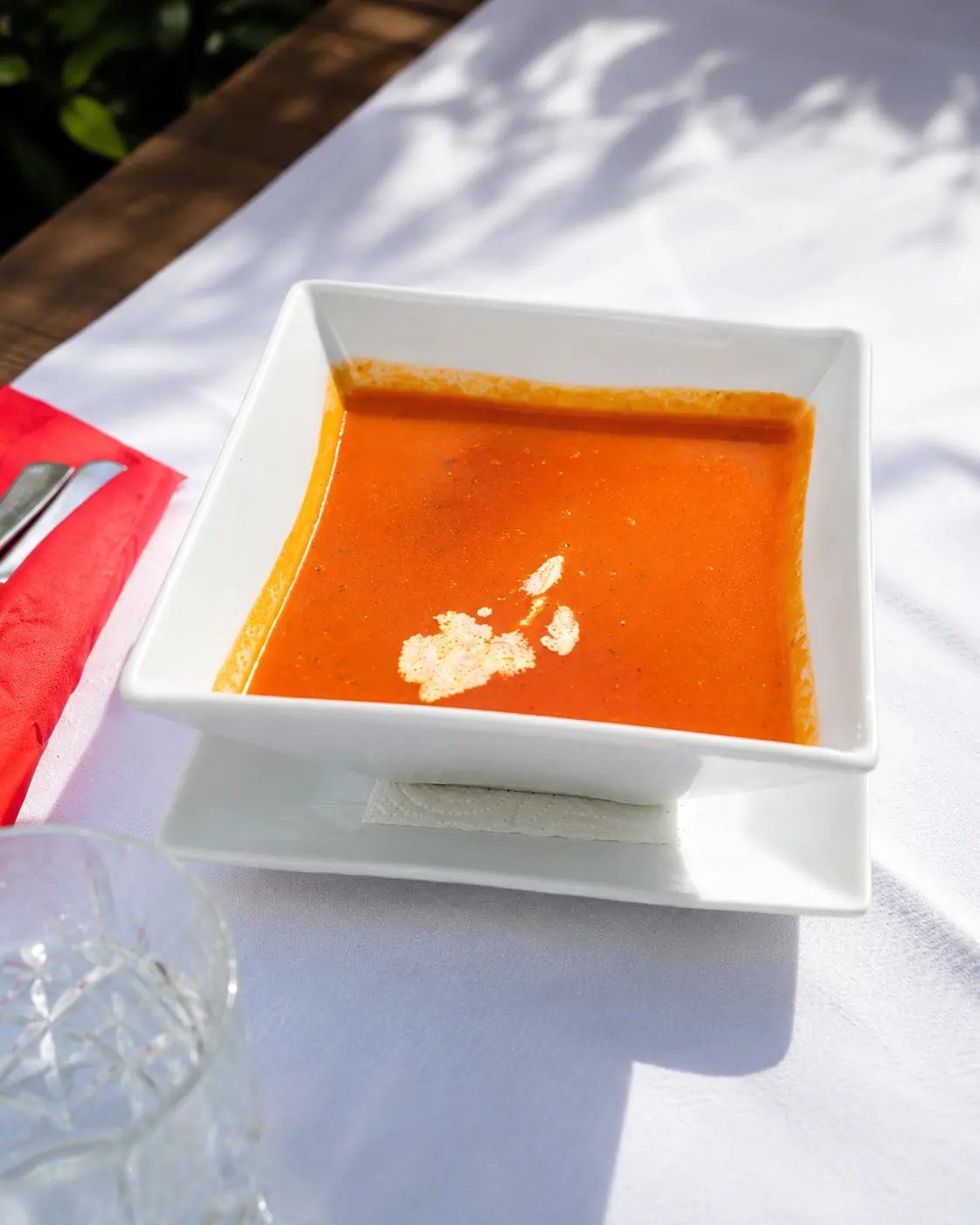 Hausgemachte Tomatensuppe